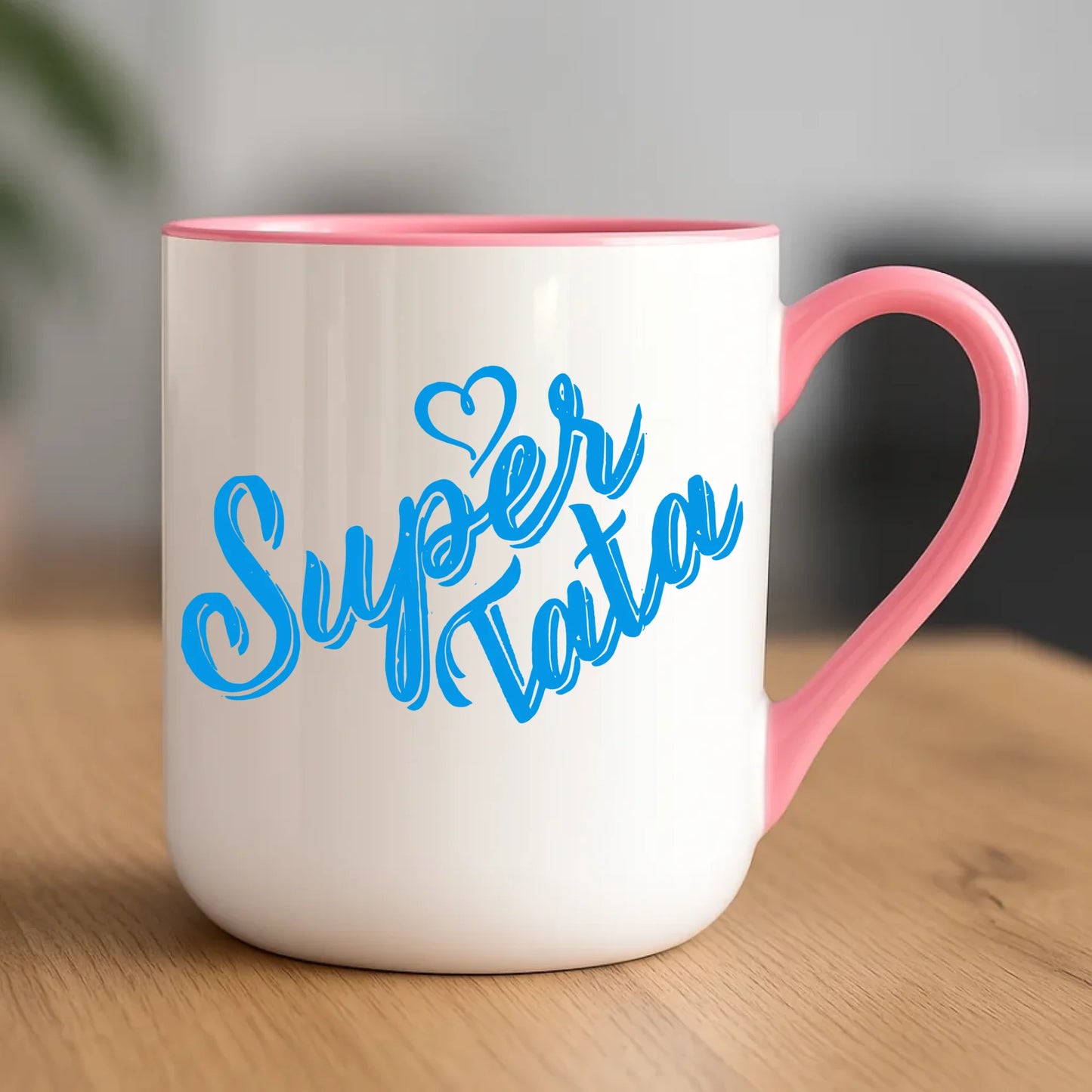 Personalizowany kubek dla taty upominek na Dzień Ojca - różowy