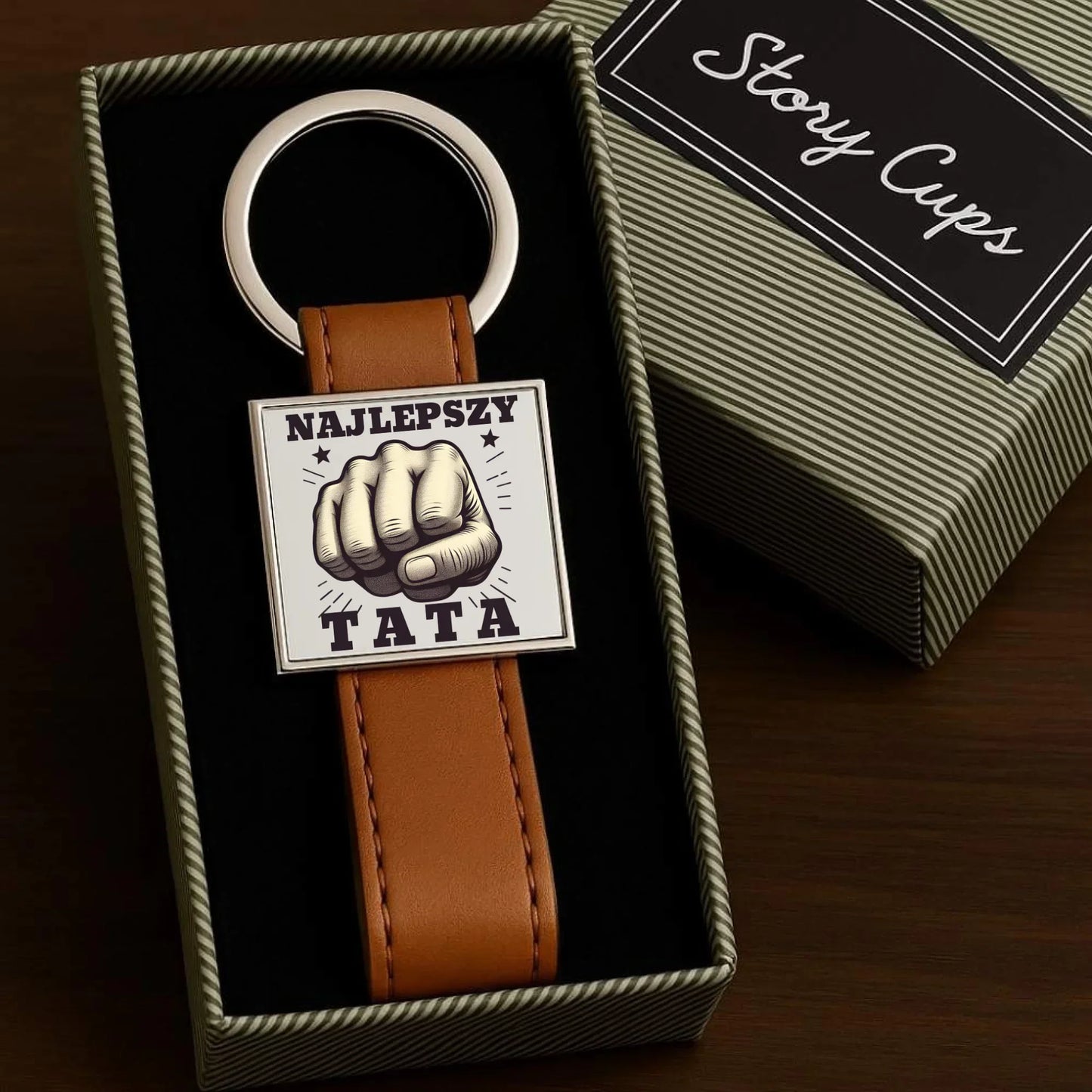 Najlepszy tata | Brelok dla taty DT22 - StoryCups.pl