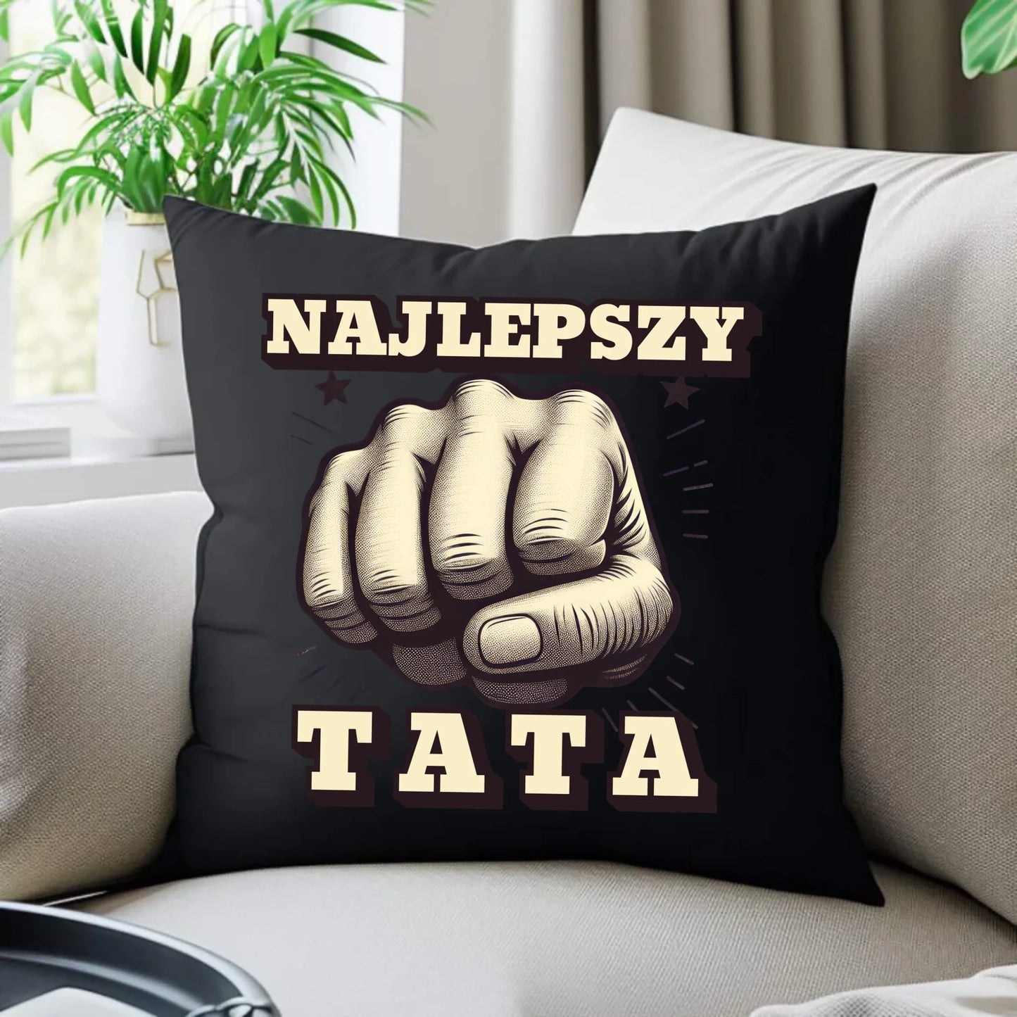 Prezent dla taty, na święta, na Dzień Ojca, urodziny - duża poduszka dekoracyjna