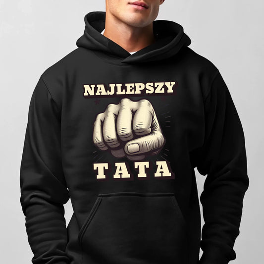Najlepszy tata | Bluza męska z kapturem dla taty DT22 - StoryCups.pl