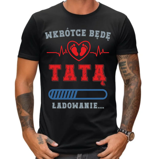 Wkrótce będę tatą | Koszulka męska dla przyszłego taty DT23 - StoryCups.pl