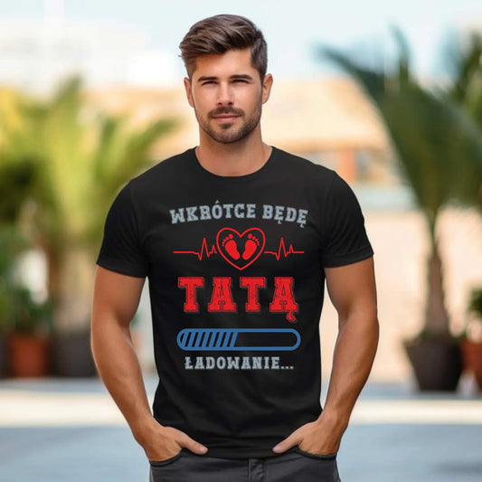 Wkrótce będę tatą | Koszulka męska dla przyszłego taty DT23 - StoryCups.pl
