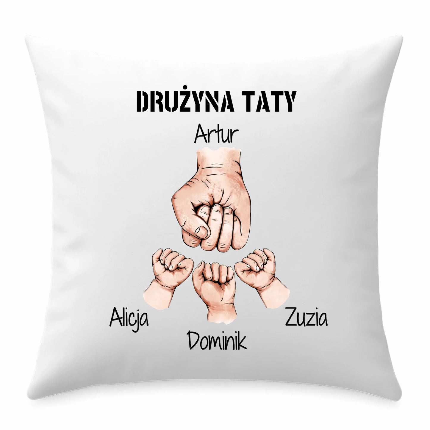 Prezent dla taty poduszka z nadrukiem Dzień Ojca Święta urodziny