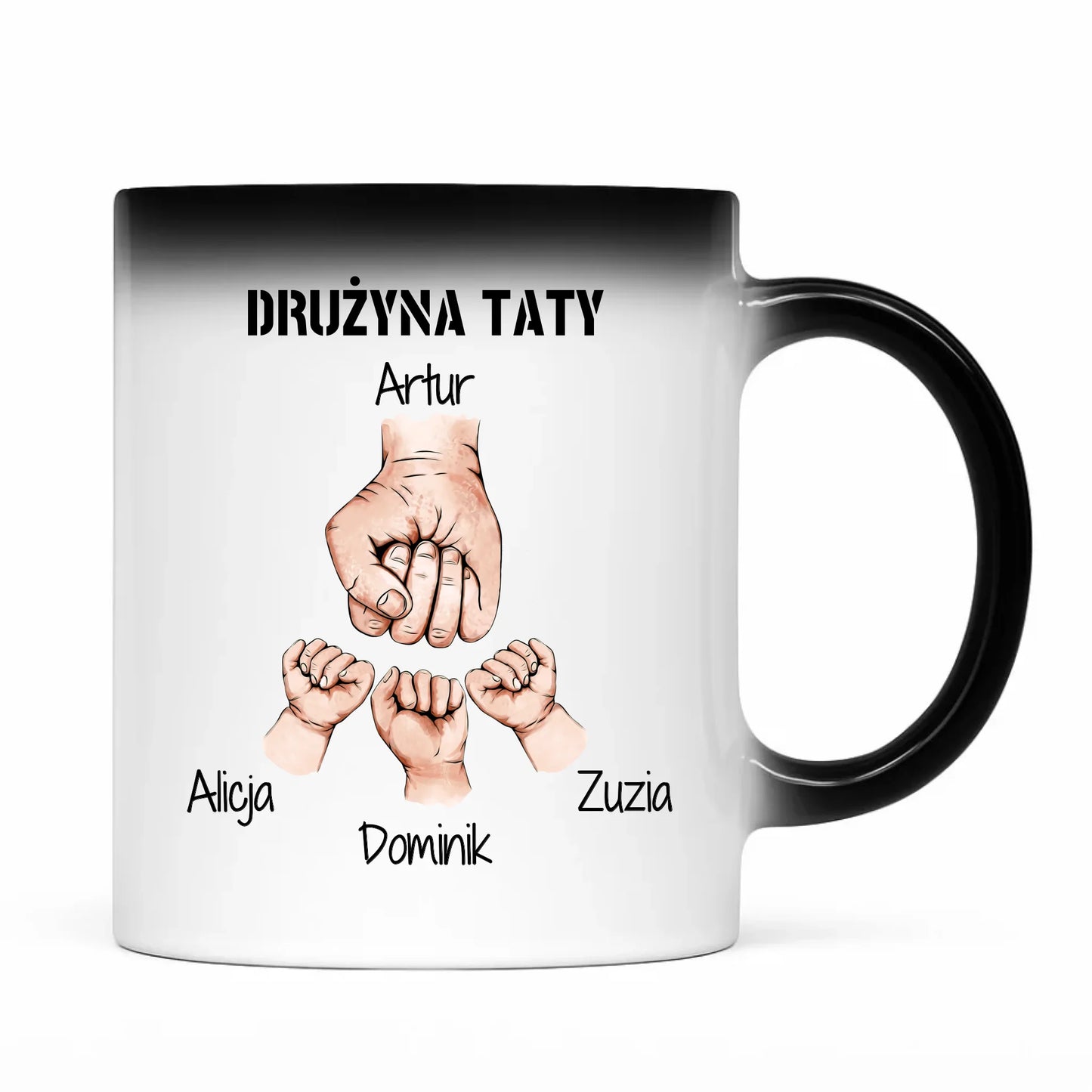 Magiczny kubek dla taty prezent na Dzień Ojca urodziny imieniny