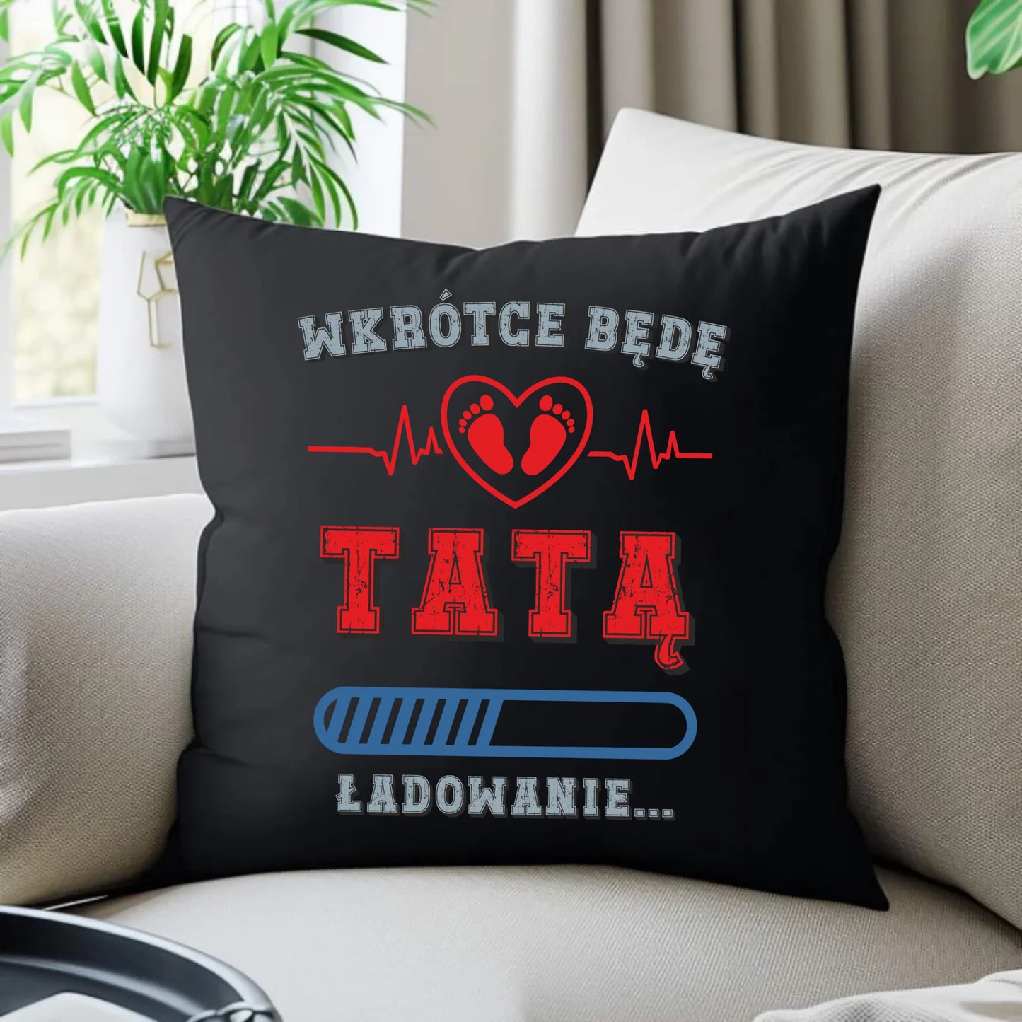 Prezent dla taty, na święta, na Dzień Ojca, urodziny - duża poduszka dekoracyjna