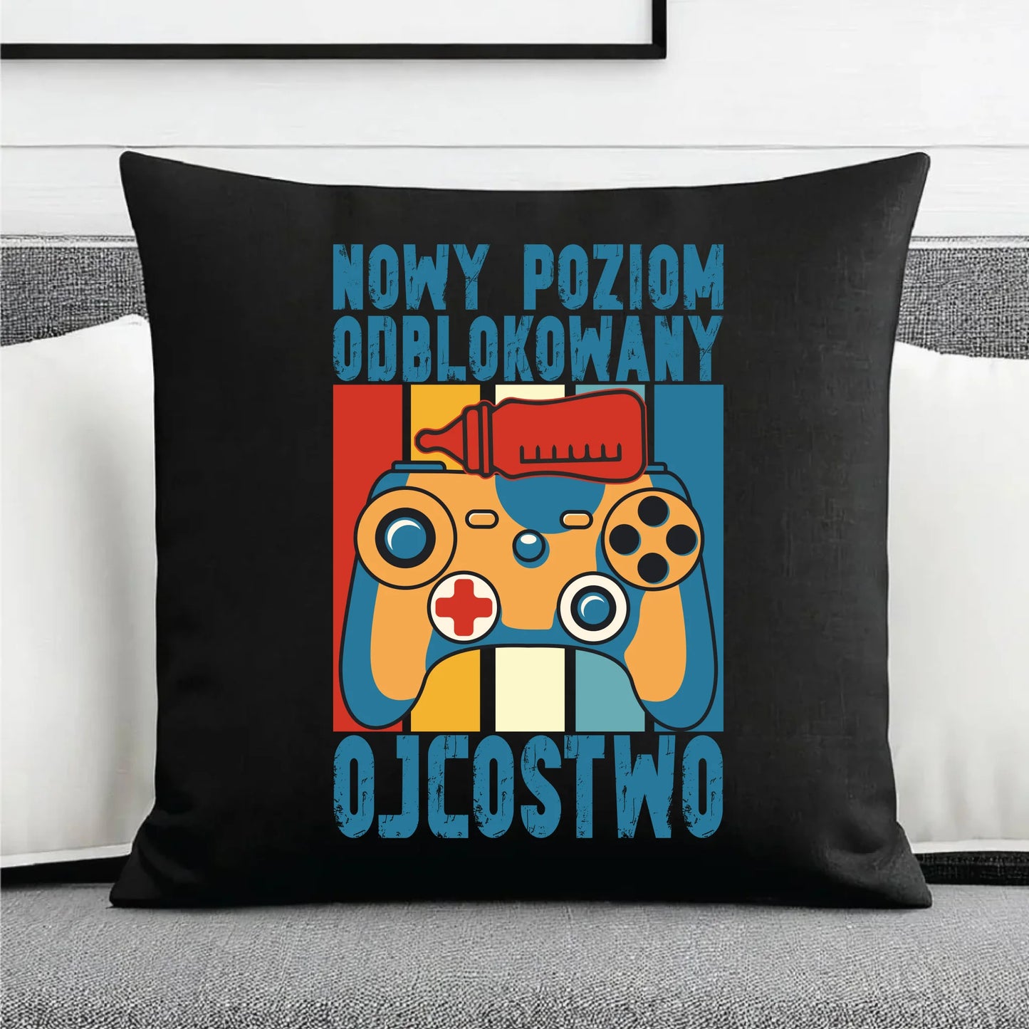 Prezent dla taty, na święta, na Dzień Ojca, urodziny - duża poduszka dekoracyjna