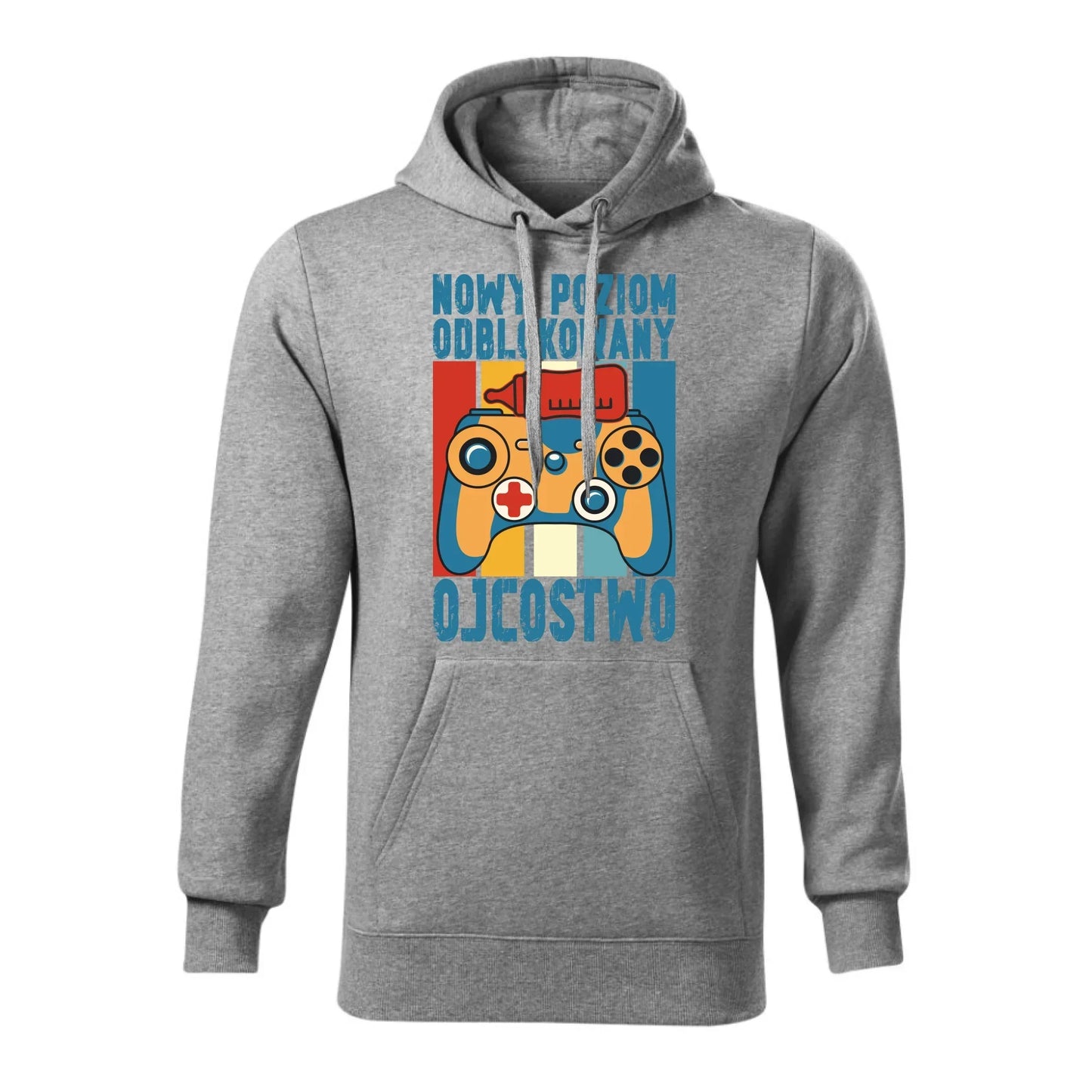 Nowy poziom odblokowany Ojcostwo | Bluza męska z kapturem dla taty DT24 - StoryCups.pl