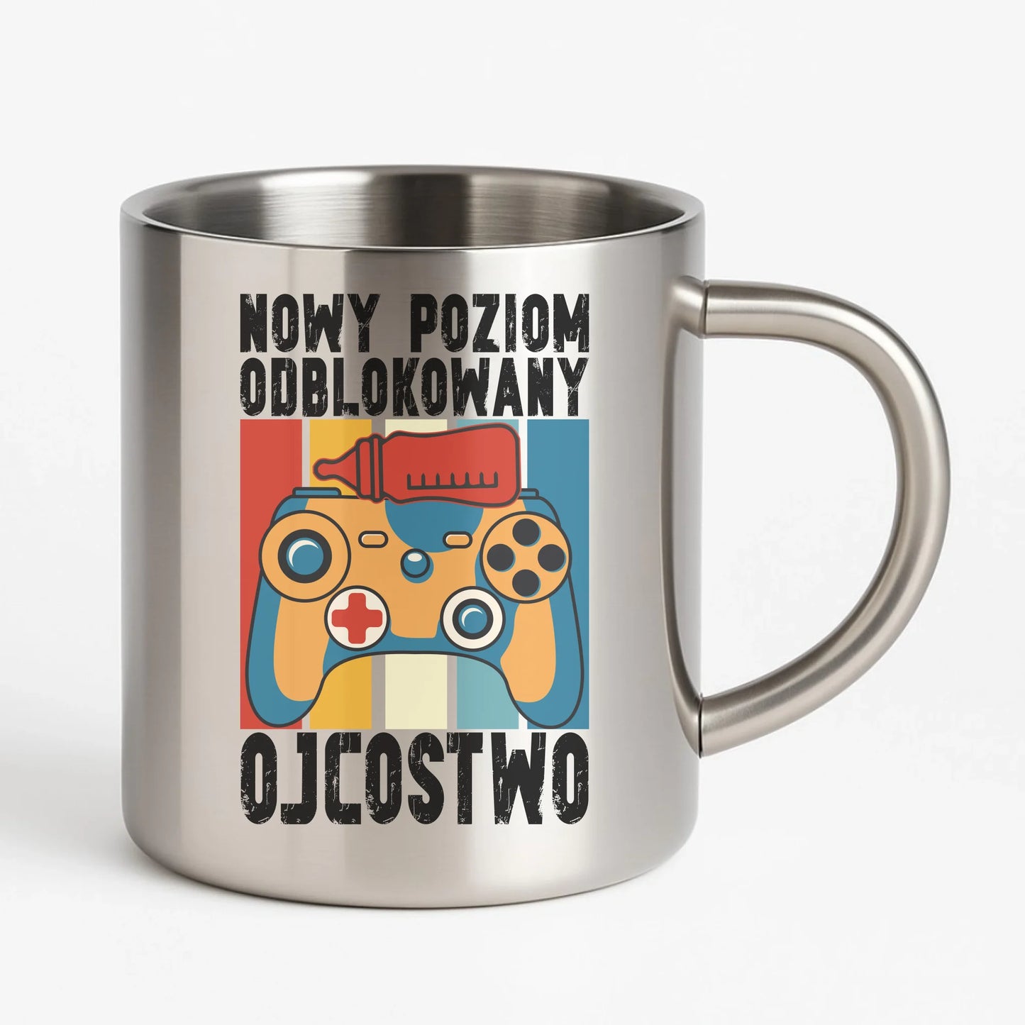 Metalowy kubek dla taty na prezent Dzień Ojca Urodziny Święta