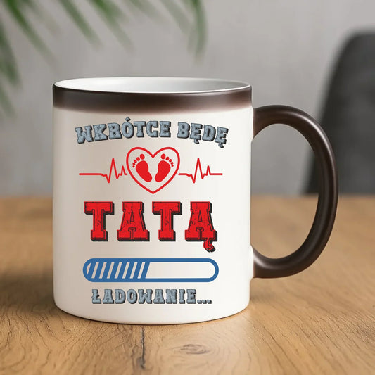 Wkrótce będę tatą | Kubek magiczny dla przyszłego taty DT23 - StoryCups.pl