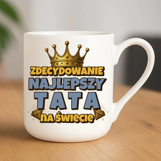 Zdecydowanie najlepszy tata na świecie | Kubek elegant dla taty DT25 - StoryCups.pl