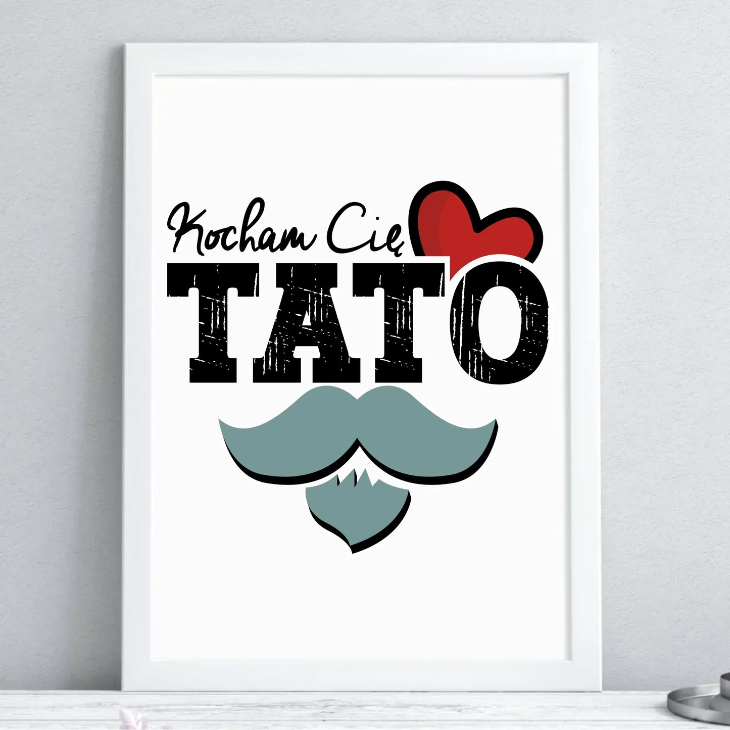 Kocham Cię Tato | Plakat w ramie dla taty DT26 - StoryCups.pl
