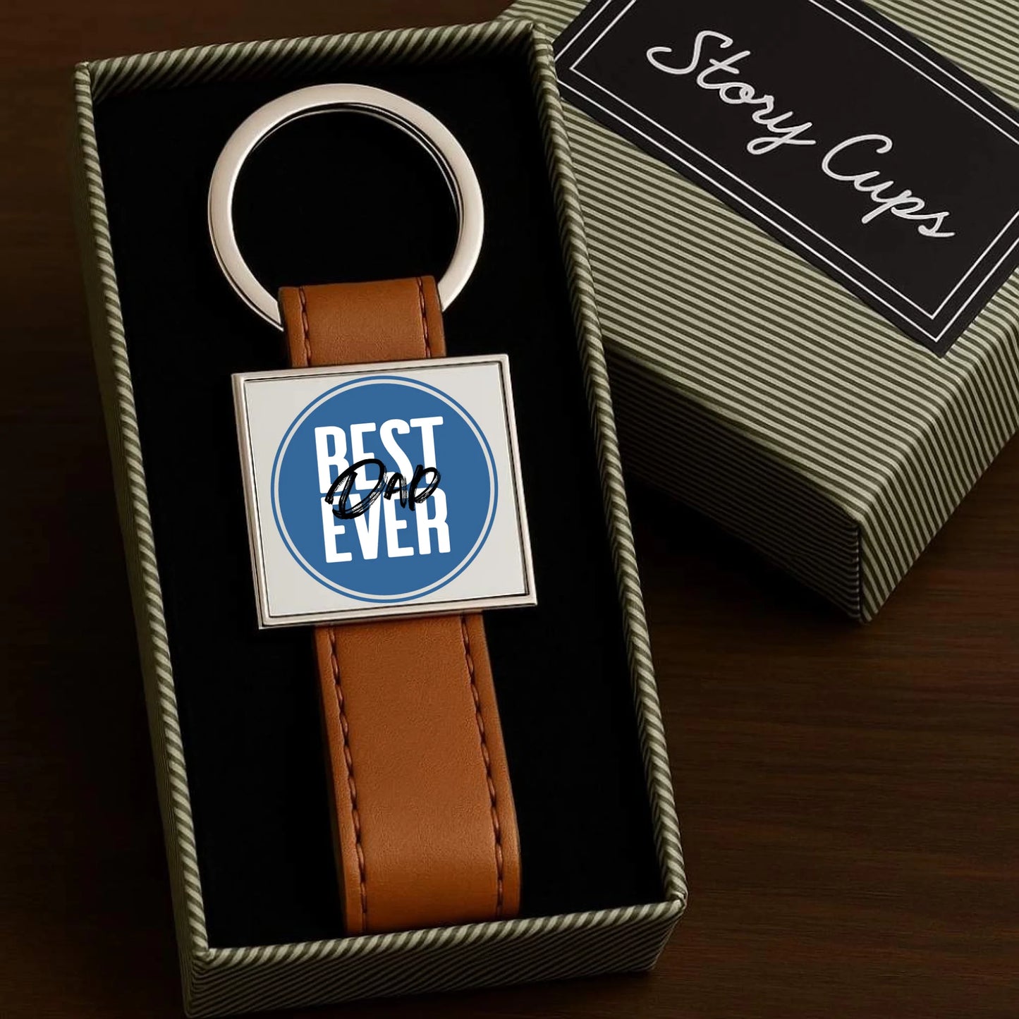 Personalizowany brelok z nadrukiem dla taty prezent na Dzień Ojca Święta Urodziny