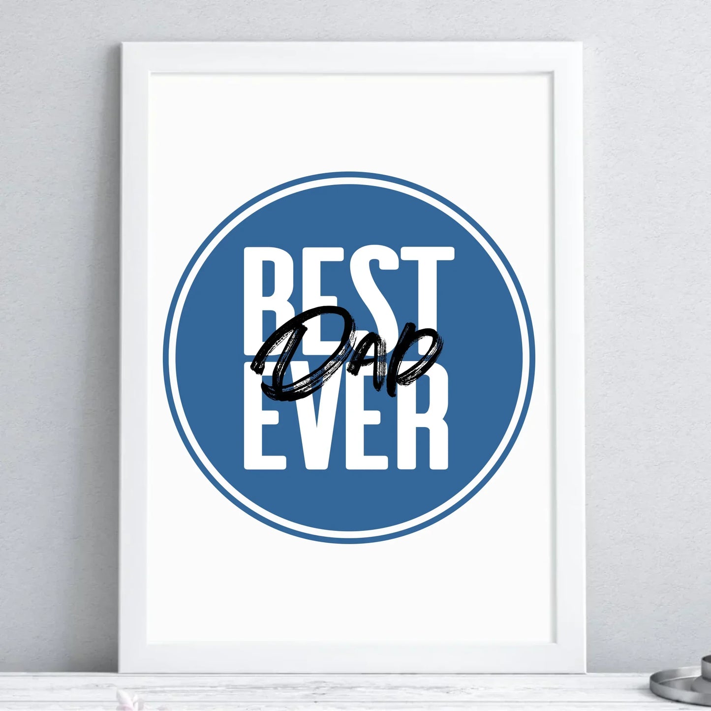 Best Dad Ever | Plakat w ramie dla taty DT27 - StoryCups.pl