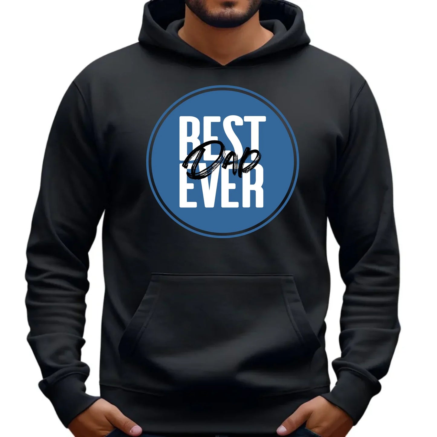 Best Dad Ever | Bluza męska z kapturem dla taty DT27 - StoryCups.pl