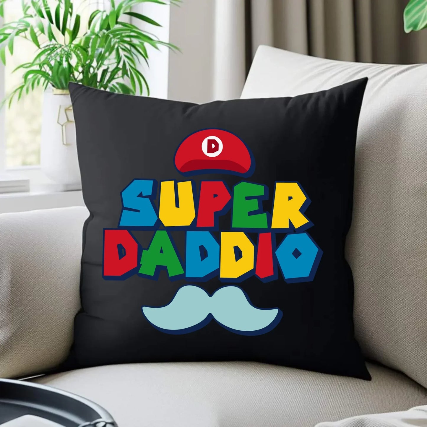 Super Daddio | Poduszka dekoracyjna na prezent dla taty DT28 - StoryCups.pl
