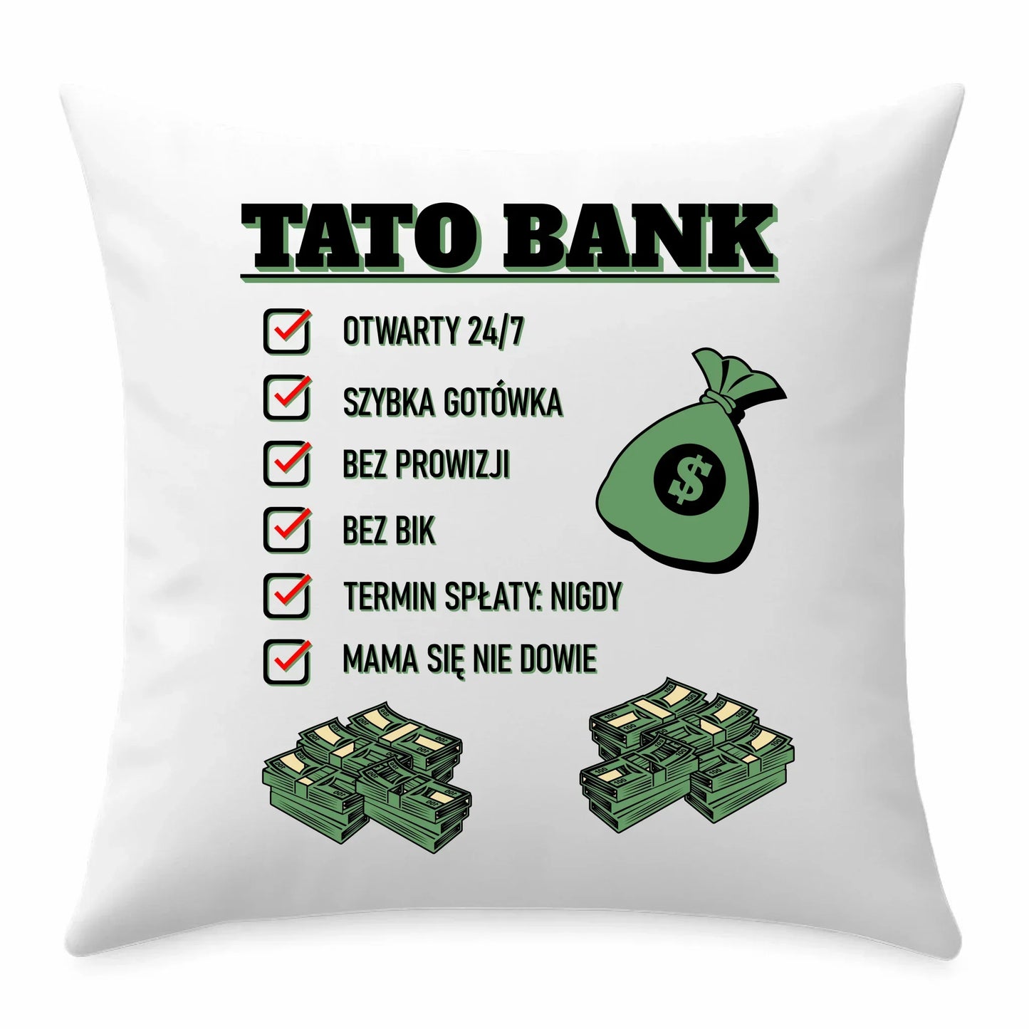 Tato bank | Poduszka dla taty DT41 - StoryCups.pl