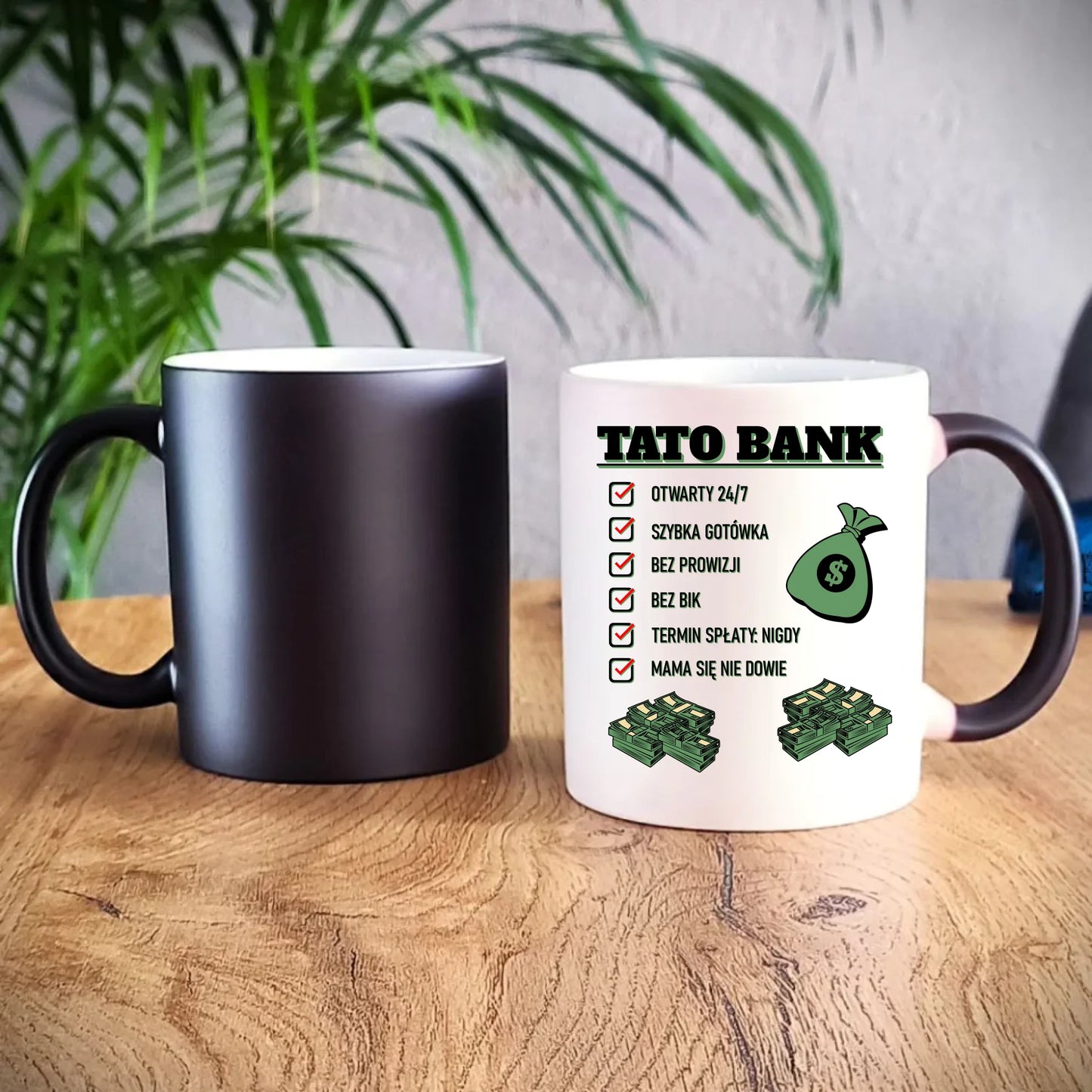 Magiczny kubek dla taty prezent na Dzień Ojca urodziny imieniny