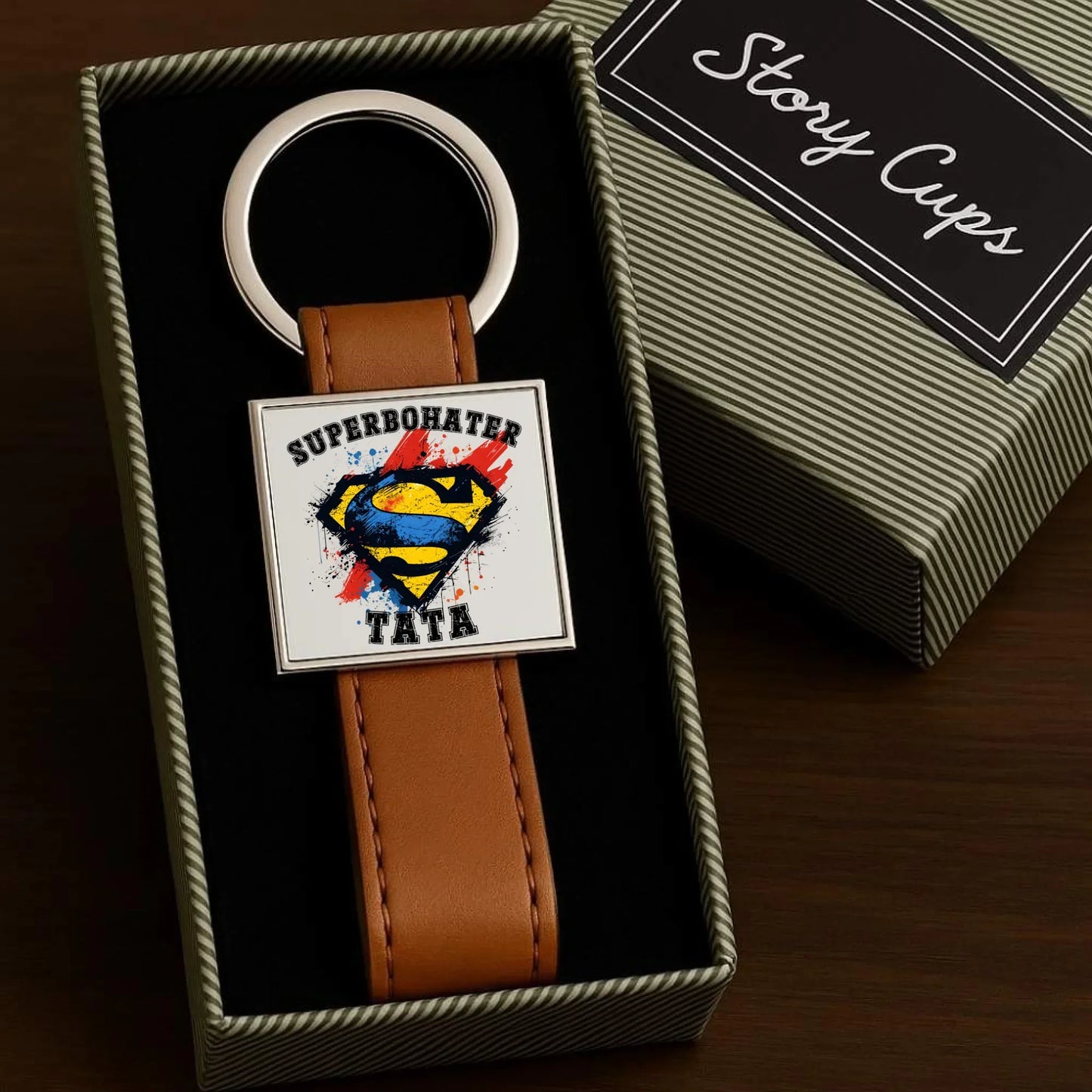 Superbohater tata | Brelok dla taty DT29 - StoryCups.pl