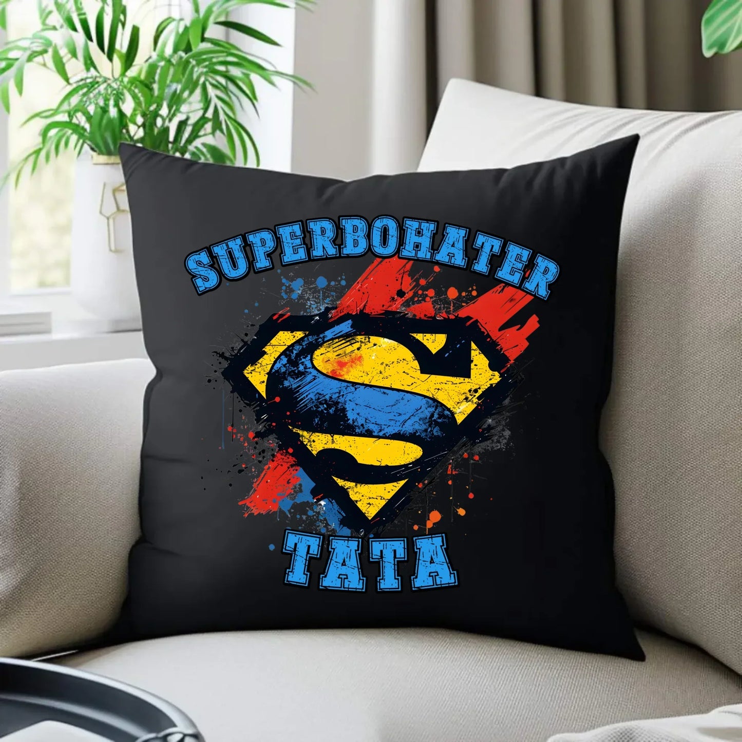 Superhero my dad | Poduszka dekoracyjna dla taty DT29 - StoryCups.pl