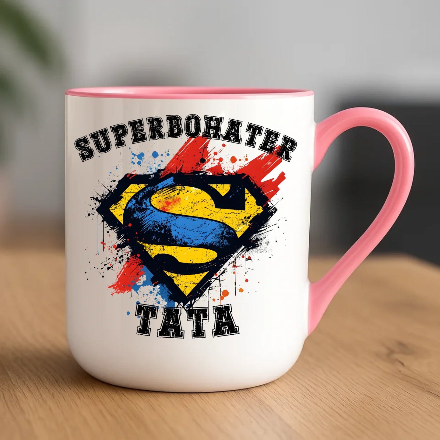 Personalizowany kubek dla taty upominek na Dzień Ojca - różowy