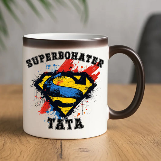 Superbohater tata | Kubek magiczny dla taty DT29 - StoryCups.pl