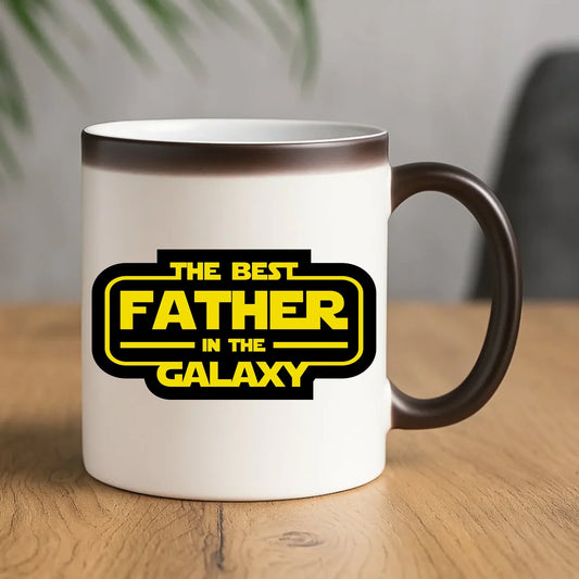 The best father in the galaxy | Kubek magiczny dla taty DT30 - StoryCups.pl