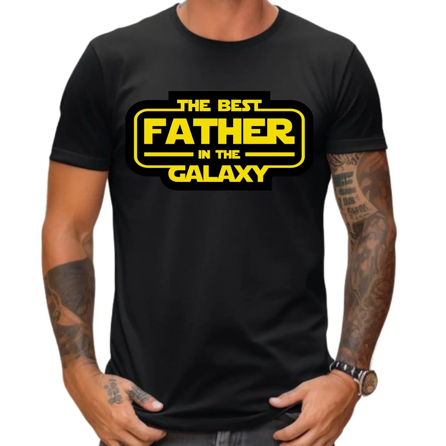 The best father in the galaxy | Koszulka męska dla taty DT30 - StoryCups.pl