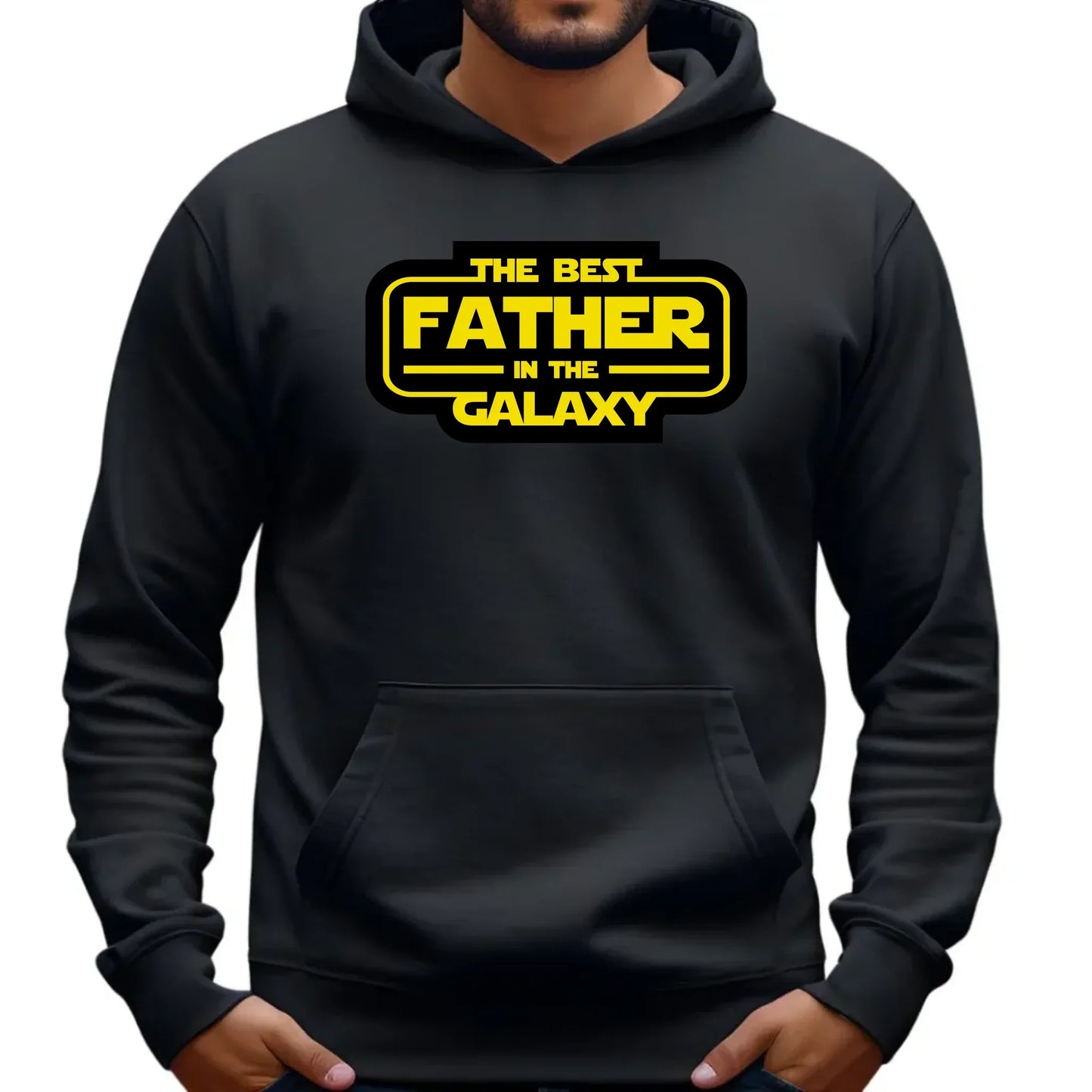 The best father in the galaxy | Bluza męska z kapturem dla taty DT30 - StoryCups.pl