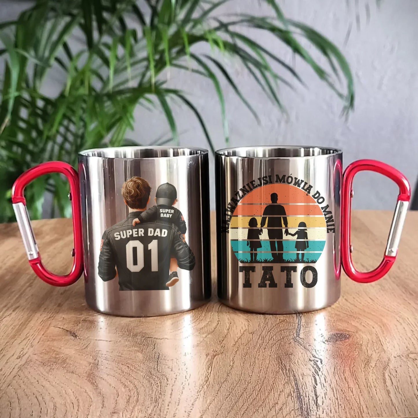 Najważniejsi mówią do mnie tato | Metalowy kubek dla taty DT31 - StoryCups.pl