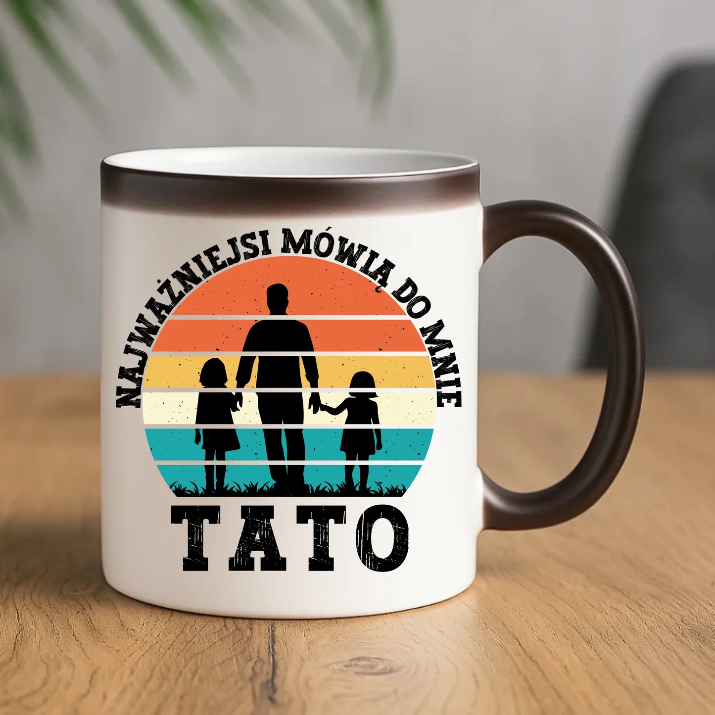 Prezent na Dzień Ojca urodziny imieniny kubek magiczny z nadrukiem