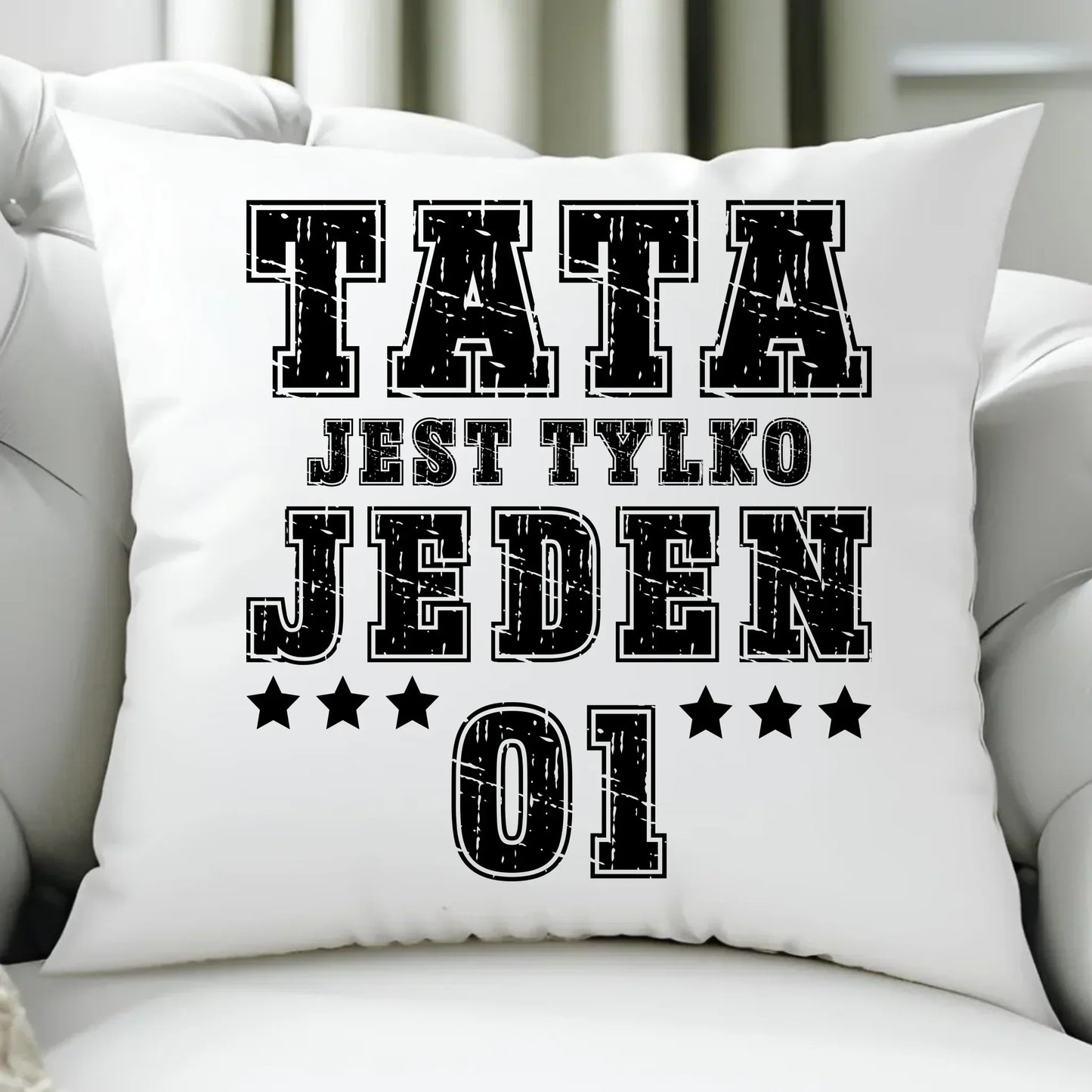 Tata jest tylko jeden | Poduszka dla taty DT33 - StoryCups.pl
