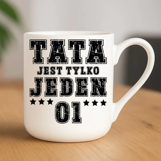 Tata jest tylko jeden | Kubek elegant dla taty DT33 - StoryCups.pl