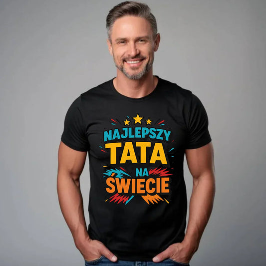Najlepszy tata na świecie | Koszulka męska dla taty DT34 - StoryCups.pl