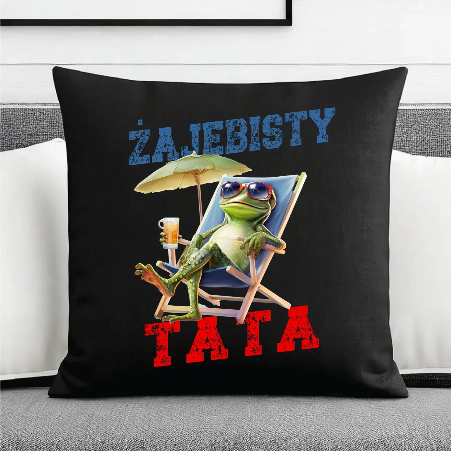 Żajebisty tata | Poduszka dekoracyjna dla taty DT35 - StoryCups.pl