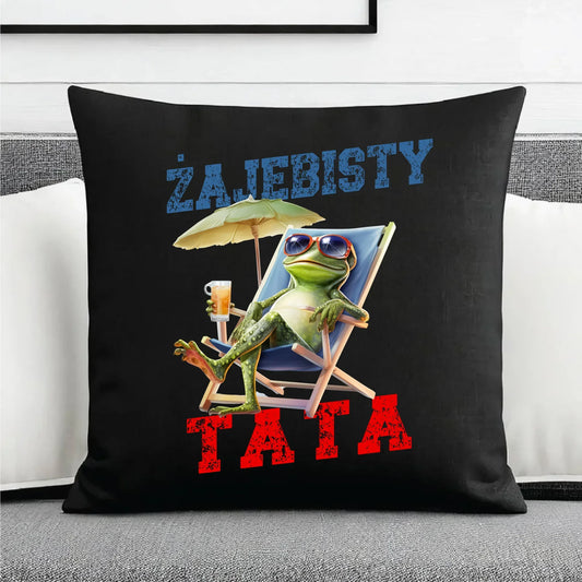 Żajebisty tata | Poduszka dekoracyjna dla taty DT35 - StoryCups.pl