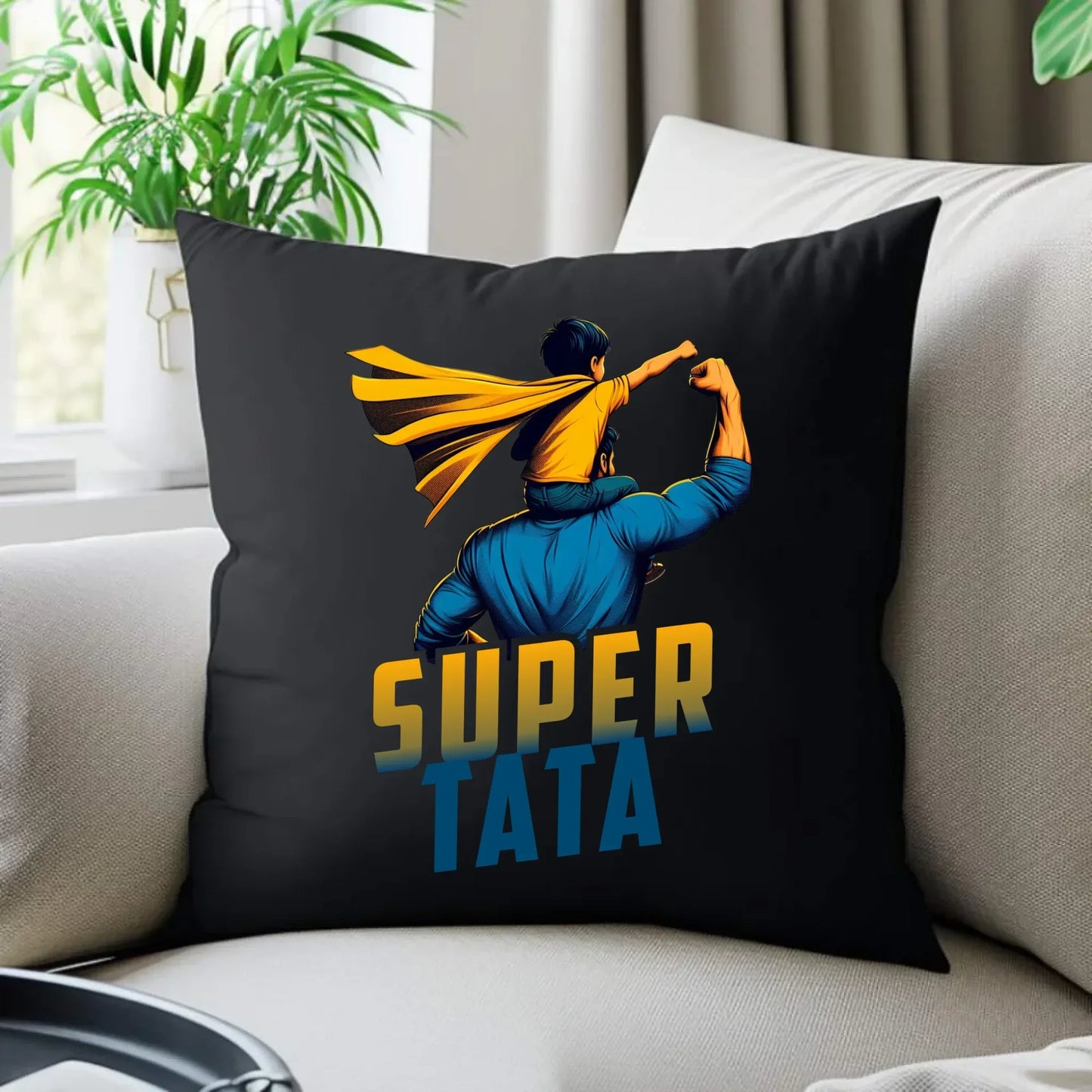 Super tata | Poduszka dekoracyjna dla taty DT38 - StoryCups.pl