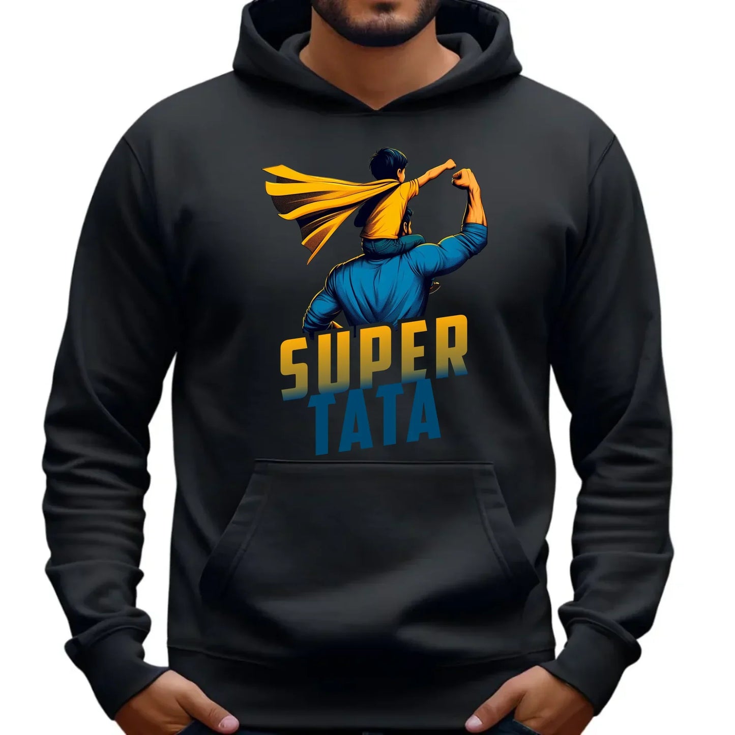 Super tata | Bluza męska z kapturem dla taty DT38 - StoryCups.pl