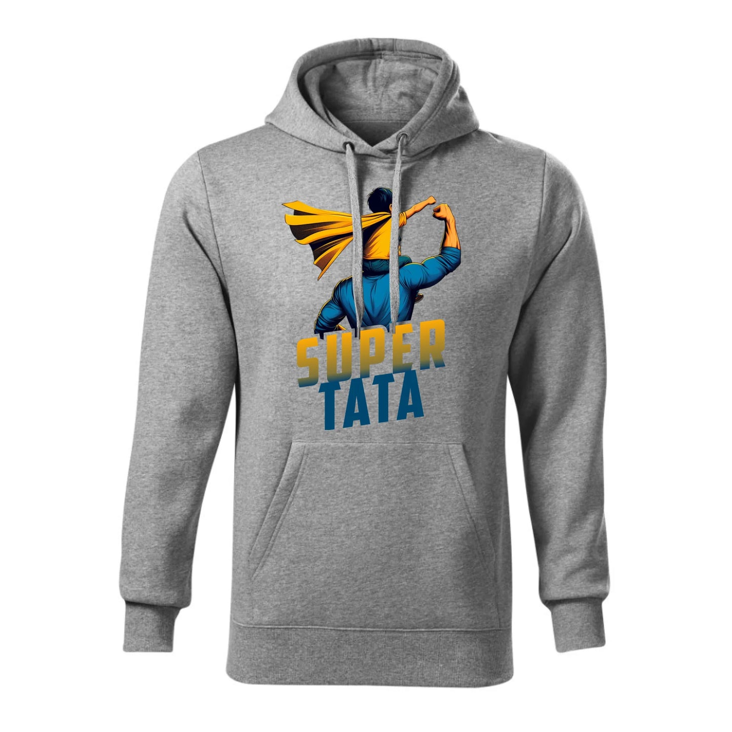 Personalizowana bluza z kapturem dla taty - szara - prezent na Dzień Ojca Święta Urodziny