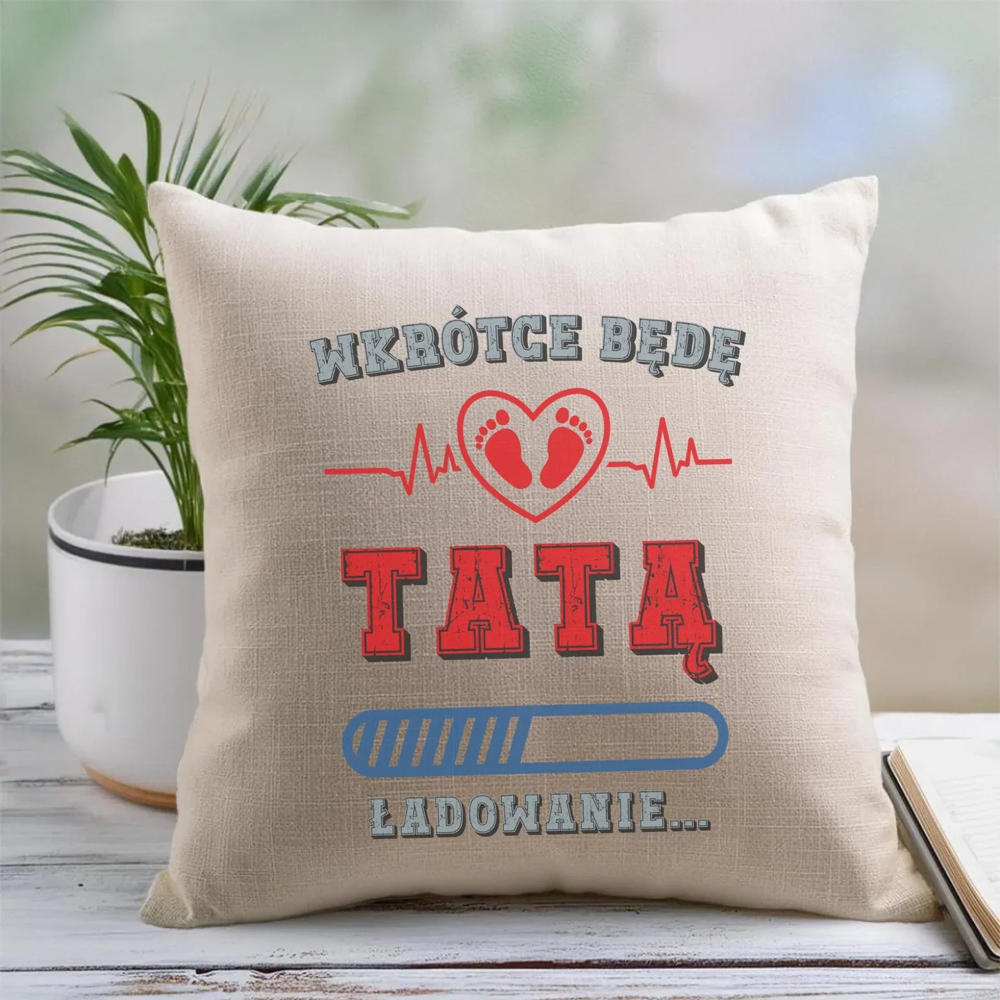 Wkrótce będę tatą | Poduszka dla przyszłego taty DT23 - StoryCups.pl