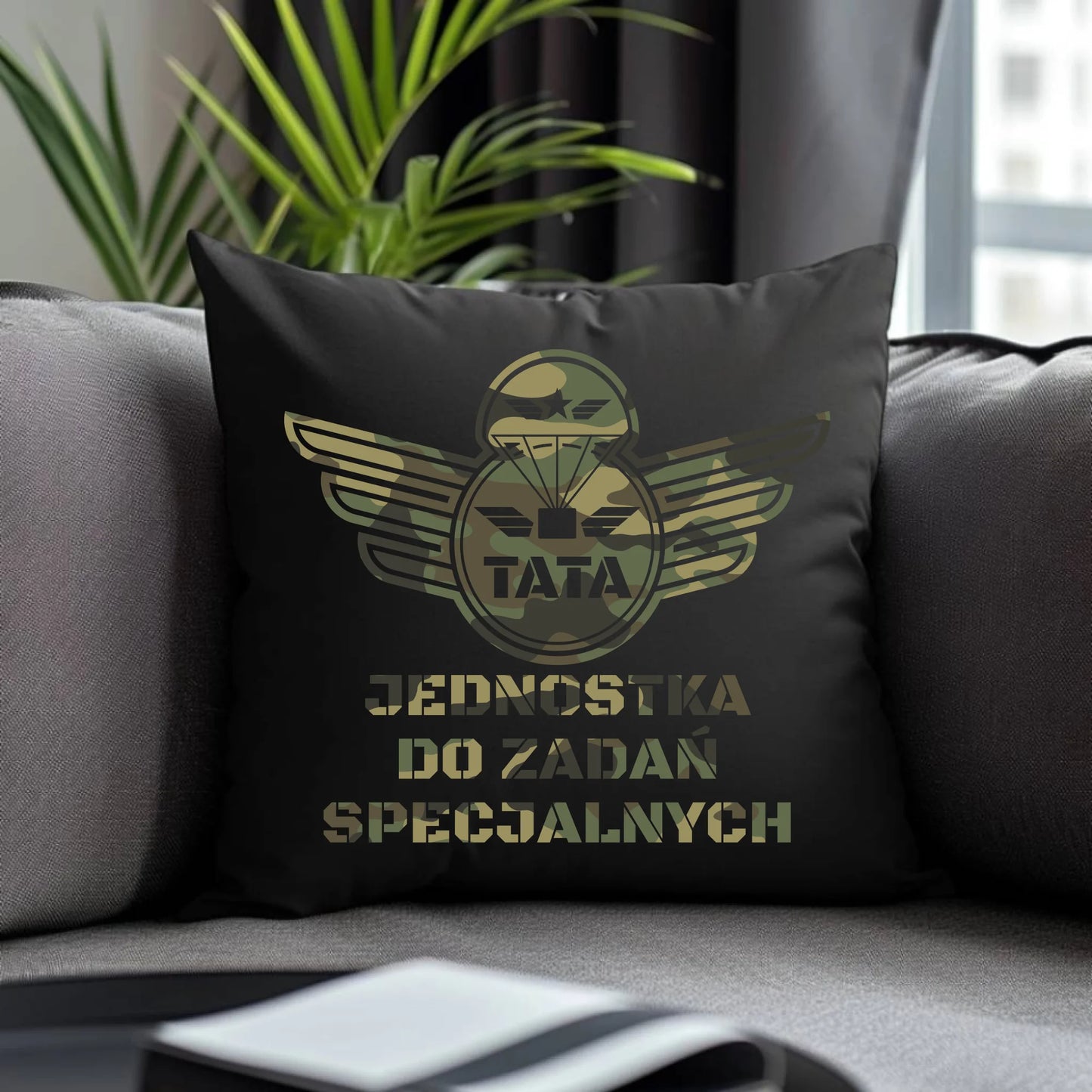 Czarna poduszka premium storycups