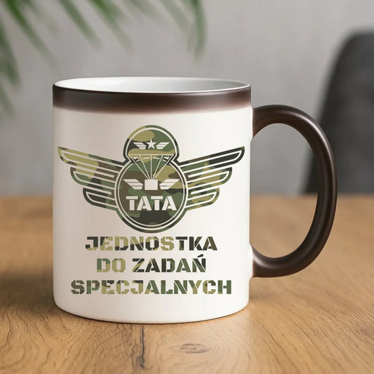 Tata jednostka do zadań specjalnych | Kubek magiczny dla taty DT42 - StoryCups.pl