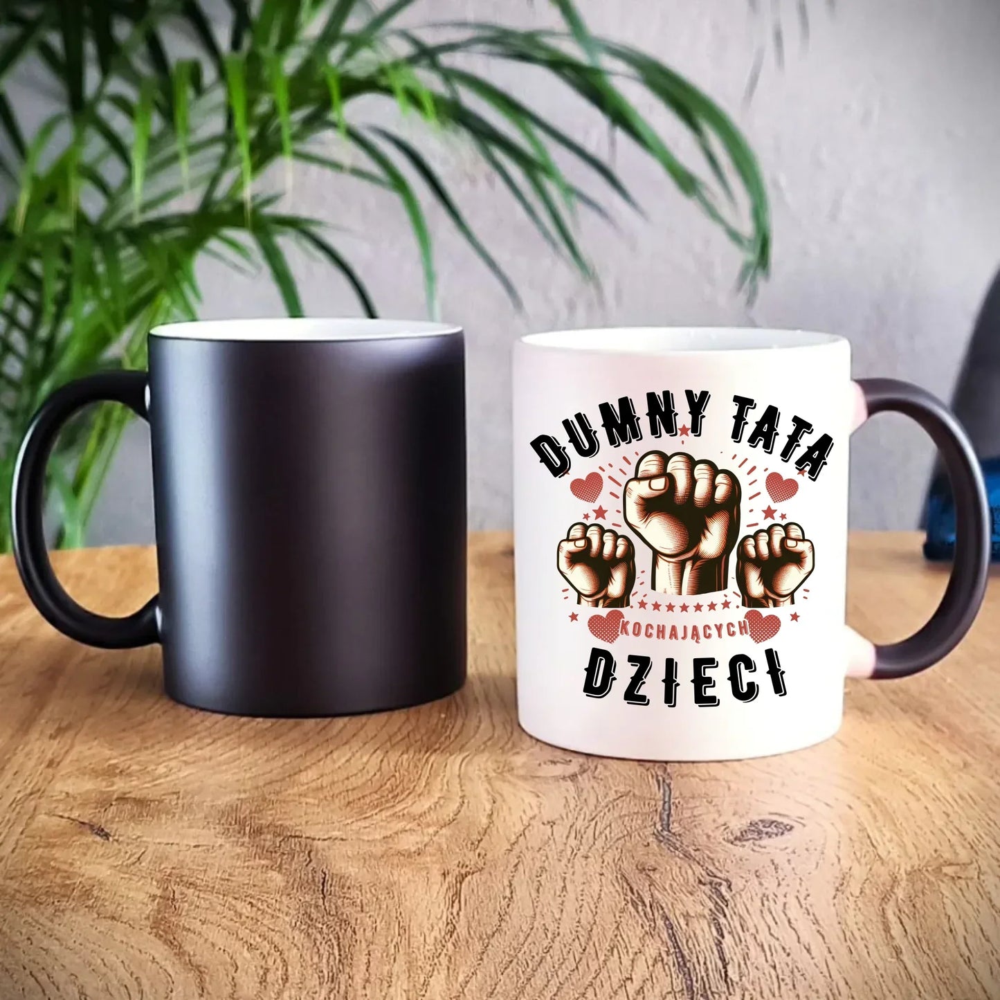 Dumny tata kochających dzieci | Kubek magiczny dla taty DT44 - StoryCups.pl