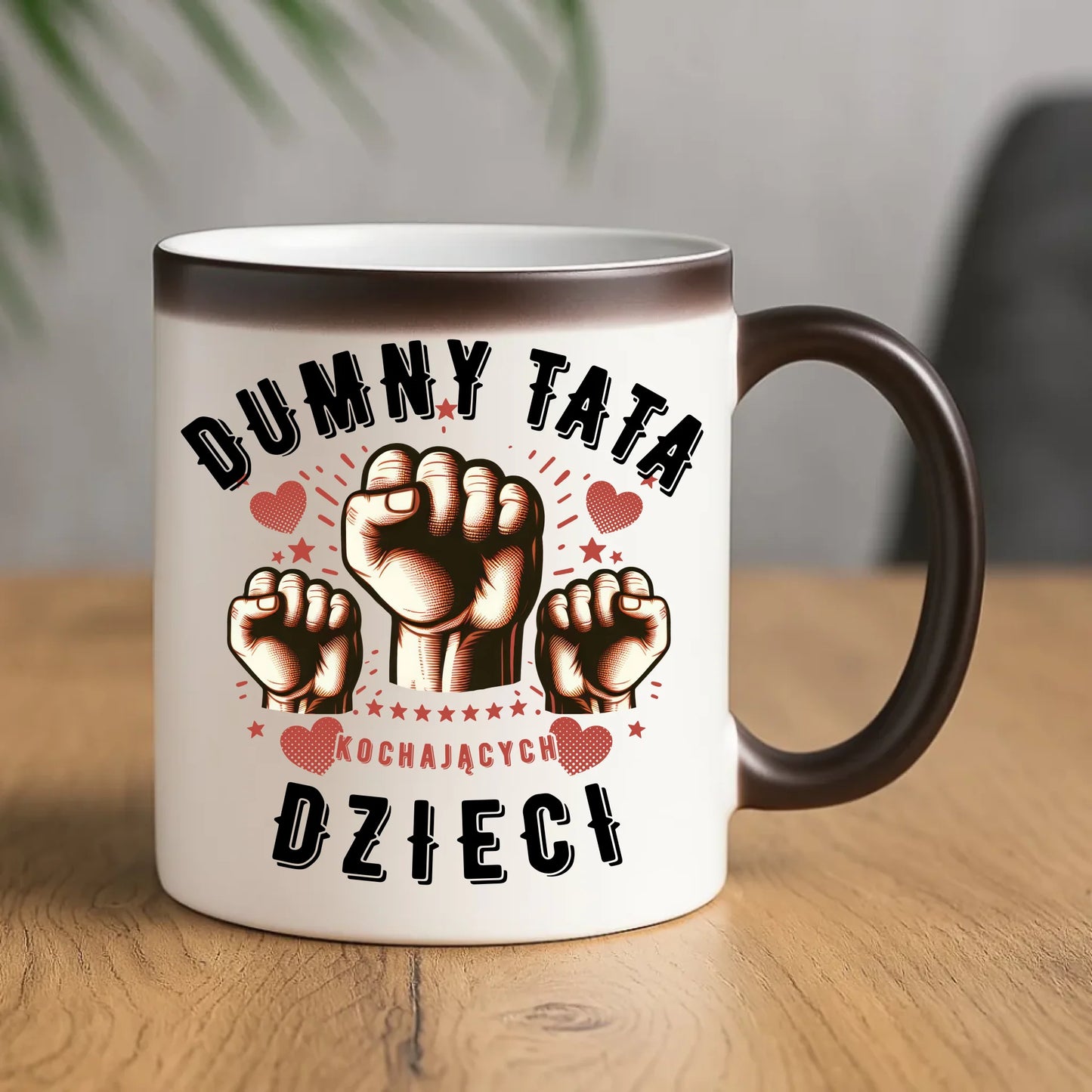 Prezent na Dzień Ojca urodziny imieniny kubek magiczny z nadrukiem