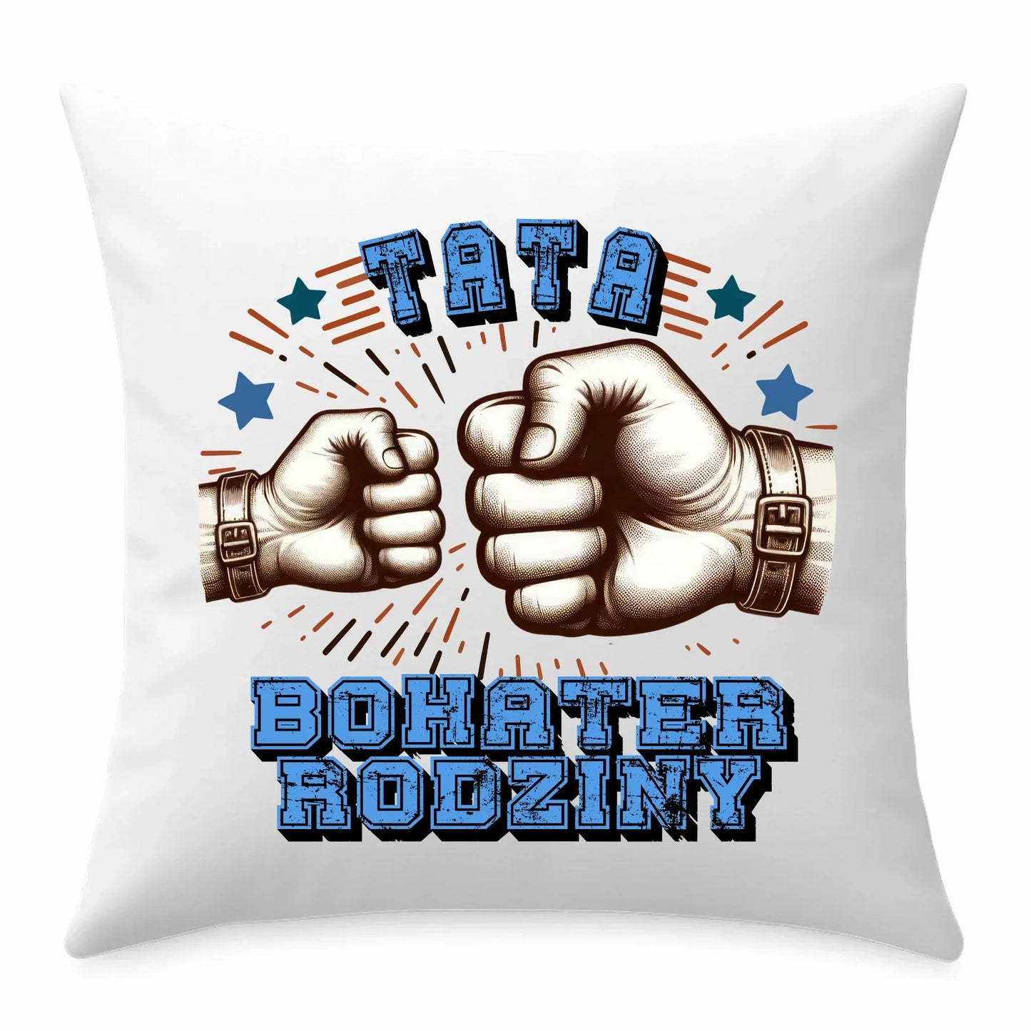 Tata bohater rodziny | Poduszka dla taty DT45 - StoryCups.pl