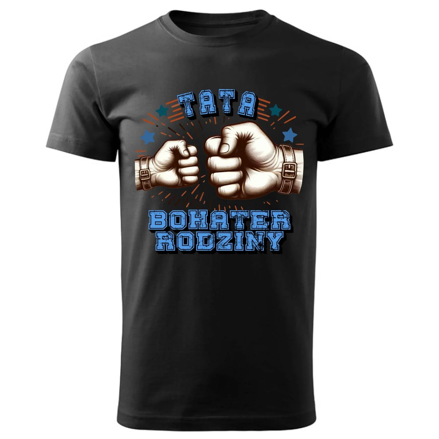 Tata bohater rodziny | Koszulka męska dla taty DT45 - StoryCups.pl