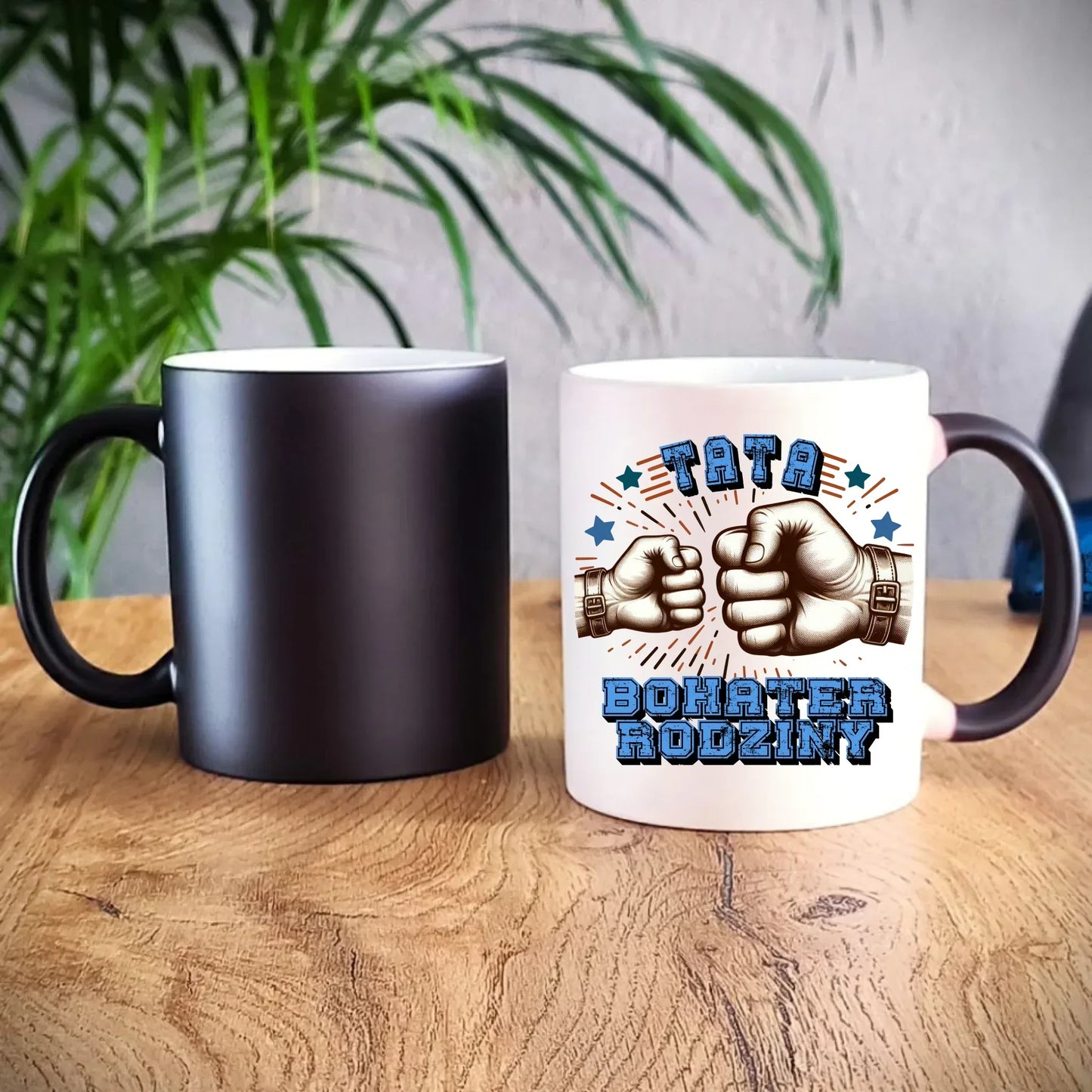 Tata bohater rodziny | Kubek magiczny dla taty DT45 - StoryCups.pl