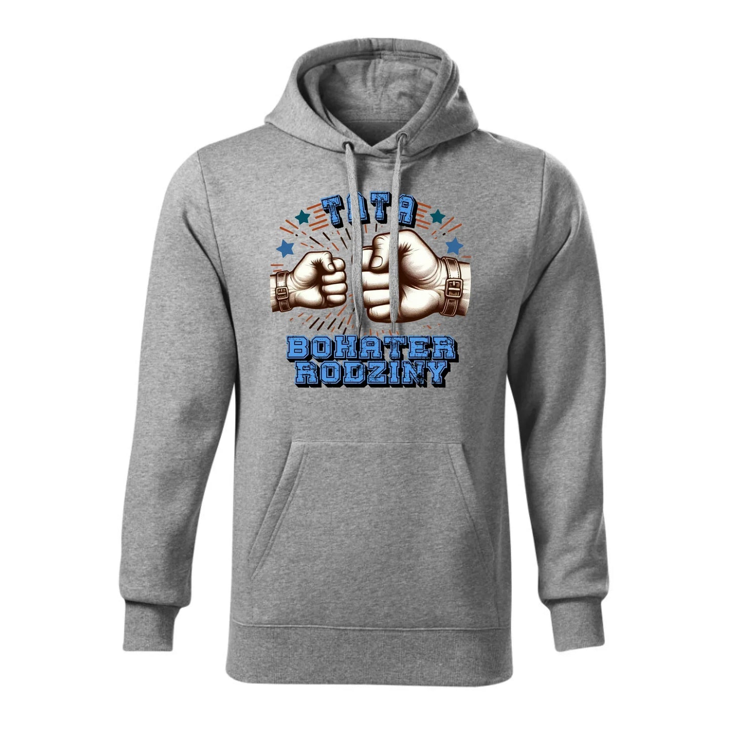 Tata bohater rodziny | Bluza męska z kapturem dla taty DT45 - StoryCups.pl