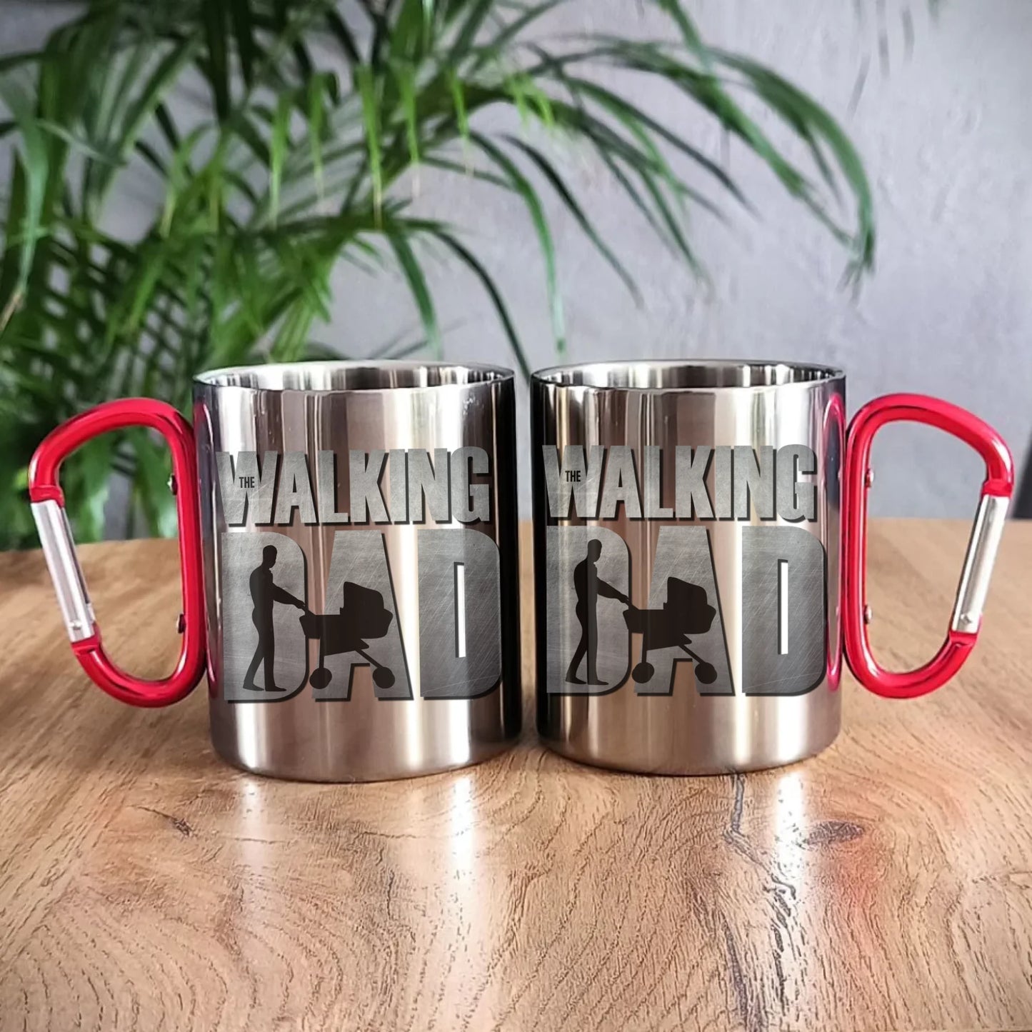 Metalowy kubek dla taty, prezent na Dzień Ojca, prezent dla taty