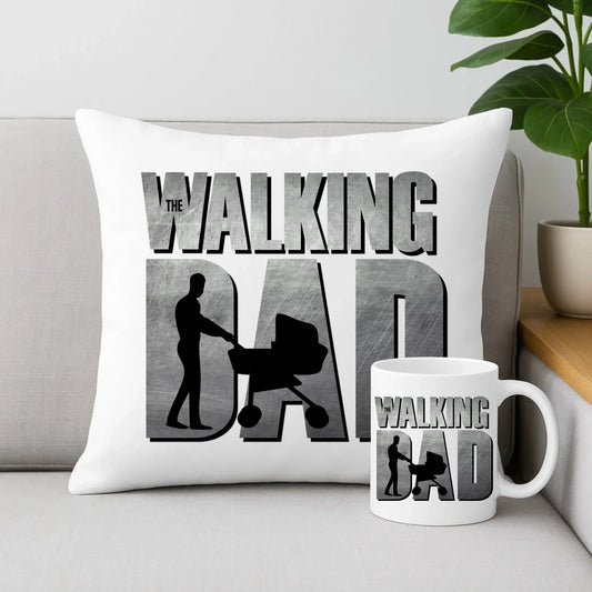 The Walking Dad | Zestaw poduszka i kubek dla taty DT46 - StoryCups.pl