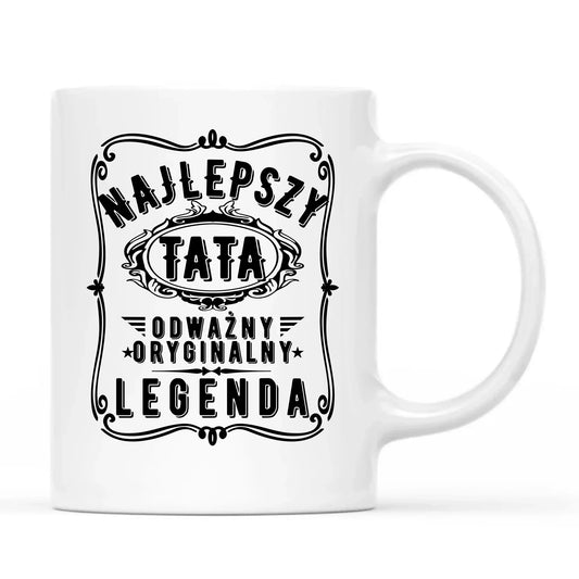 Najlepszy tata legenda | Kubek prezent dla taty DT47 - StoryCups.pl